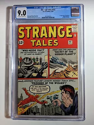 Buy Strange Tales 102 (Marvel 1962) CGC 9.0 1st Wizard • 1,095.02£