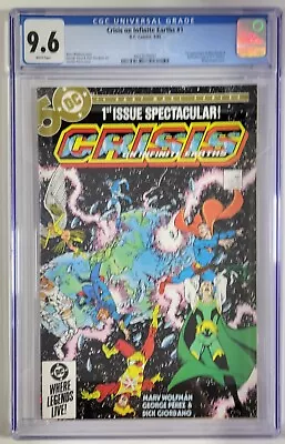 Buy 1985 Crisis On Infinite Earths #1 CGC 9.6 - CPV - 1st Blue Beetle In DCU! MOVIE • 34.95£