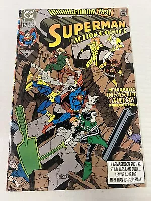 Buy DC Comics Action Comics Issue #670 Superman Armageddon 1999 Atomic Skull Comic • 4.35£