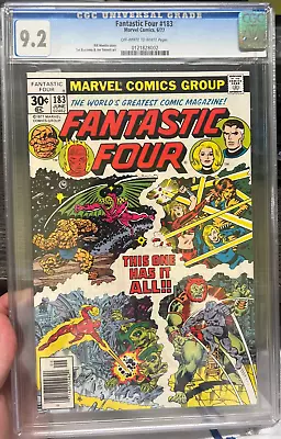 Buy Fantastic Four 183 (CGC 9.2) Annihilus Tigra Impossible Man • 46.60£