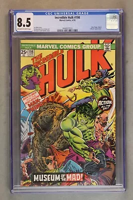 Buy The Incredible Hulk #198 ~ 4/1976 ~ CGC Graded At 8.5, Off-White To White Pages • 62.09£