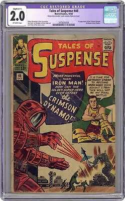 Buy Tales Of Suspense #46 CGC 2.0 RESTORED 1963 3975635008 • 89.31£