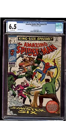 Buy Amazing Spider-Man Annual 6 CGC 6.5 Romita Cover 1969 • 116.48£