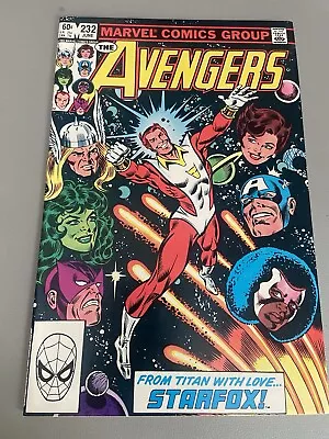 Buy The Avengers #232 (1983) 8.5 VF+ Starfox (Eros) Joins The Avengers • 12£