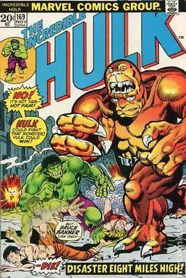 Buy Incredible Hulk #169 VG- 3.5 1973 Stock Image Low Grade • 7.55£