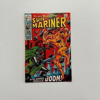 Buy Sub-mariner #20 VG/FN 1970 Dr. Doom VS Namor Cent Copy • 25£
