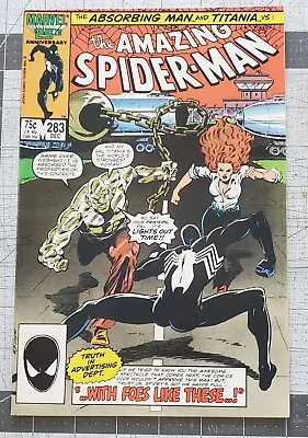 Buy Amazing Spider-Man #283 (Marvel, 1986) Absorbing Man And Titania App VF/NM • 3.88£