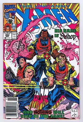 Buy Uncanny X-Men #282 Newsstand FN Signed W/COA Portacio/Thibert 1st Bishop 1991 • 147.52£