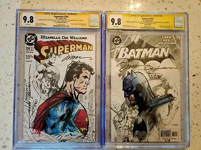 Buy Jim Lee Superman RRP 204 CGC 9.8 Batman 612 Sketch Variant 9.8 Hush Original Art • 18,637.83£