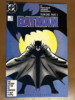 Buy Batman #405 1st App Carmine Falcone DC Comics 1987 Year One Part Two • 19.41£