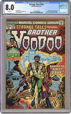 Buy Strange Tales #169 CGC 8.0 1973 2115920009 Origin & First Brother Voodoo Story • 275.70£