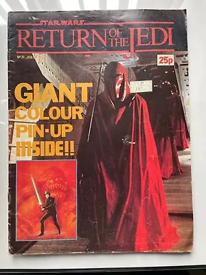 Buy UK Star Wars Marvel Return Of Jedi Comic #31 • 1.75£