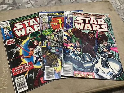 Buy Marvel Star Wars Comics #s 1,2,3  1s Prints From 1977 In Fine Condition • 29.09£