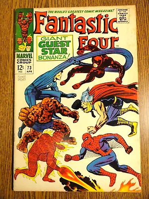 Buy Fantastic Four #73 Stan Lee Key Kirby Daredevil Thor Spider-man 1st Print Marvel • 49.70£