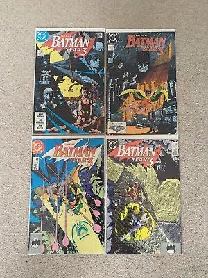 Buy Batman Vol 1 #436,437,438,439 (Batman: Year 3 Story, 1st App Tim Drake) • 37.99£