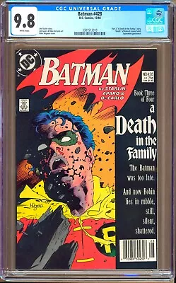 Buy Batman #428 (1988) CGC 9.8 WP  Starlin - Mignola  Death  Of Robin II  NEWSSTAND  • 855.79£