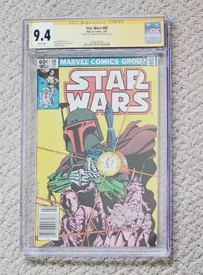 Buy Star Wars #68 CGC 9.4 SS David Michelinie Signed Newsstand 1st Mandalorian 1983 • 372.73£