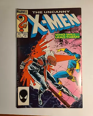 Buy UNCANNY X-MEN 201 1986 Marvel Comic, 1st App Baby Cable, Storm Vs Cyclops • 7.76£