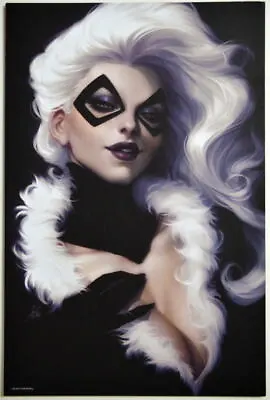 Buy BLACK CAT #1 VARIANT Cover Print Artist Stanley Lau ARTGERM Marvel Spider-Man • 20.53£
