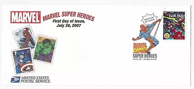 Buy MARVEL SUPERHEROES 1st DAY OF ISSUE JULY 26 2007 DAREDEVIL 176 ELEKTRA US STAMP • 7.45£