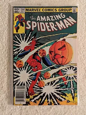 Buy AMAZING SPIDER-MAN #244 Newsstand VF- 1983 Marvel Comics 3rd Apperance Hobgoblin • 11.51£