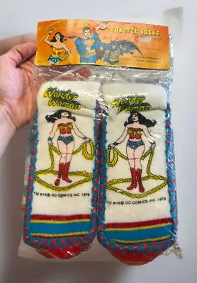 Buy Vintage 70s Wonder Woman Toastee Socks 1979 Children’s DC Comics New Sealed Rare • 93.18£