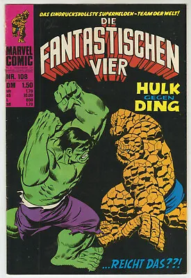 the thing fantastic four vs hulk
