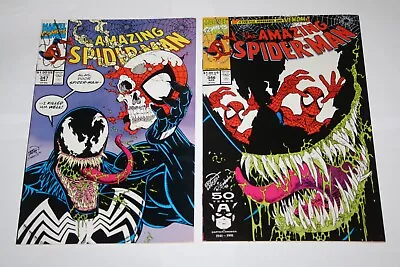 Buy Amazing Spiderman #346 347! 1991! Classic Venom Covers! • 31.06£