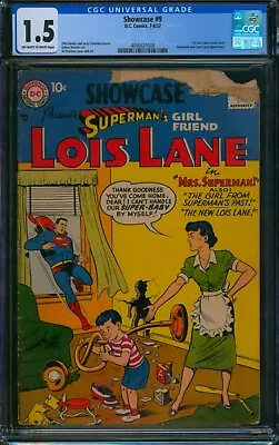 Buy Showcase #9 ⭐ CGC 1.5 ⭐ 1st Lois Lane Tryout Issue! DC Comics Presents 1957 • 252.40£