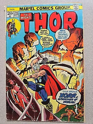 Buy Mighty Thor #215 (Marvel 1973) Xorr Spawner Of Worlds, Bronze Age • 3.89£
