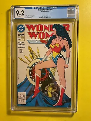 Buy Wonder Woman #72 CGC 9.2 White Pages Bolland Classic Cover DC 1993. • 93.19£