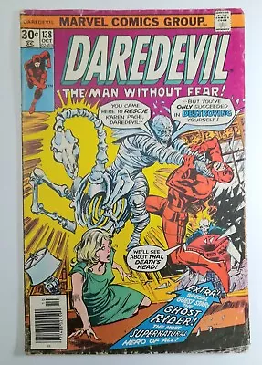 Buy 1976 Daredevil 138 F.NEWSTAND VARIANT.First App.Smasher.G.Rider & Dark... • 25.21£