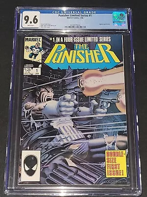 Buy The Punisher Limited Series #1 CGC 9.6 WHITE PAGES Marvel Comics 1986 1st Solo • 213.57£