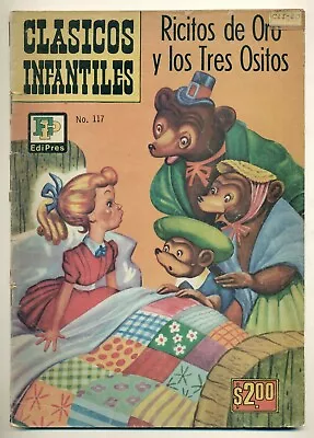 Buy CLASICOS INFANTILES #117 Ricitos De Oro Y Los Tres Ositos, La Prensa Comic 1972 • 6.21£