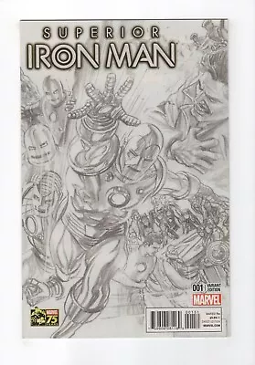 Buy Superior Iron Man (2015) #1 Alex Ross 75th Anniversary Sketch 1:200 Variant (NM) • 45.81£