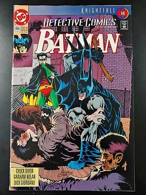 Buy 🦇 DETECTIVE COMICS #665 Batman (Knightfall 16)(direct)(1993 DC Comics) VF Book • 1.93£