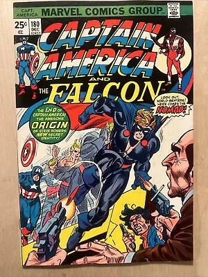 Buy CAPTAIN AMERICA #180 ( 1974 Marvel) High Grade 9.0+ 1st App. Nomad; W/ Stamp • 60.89£