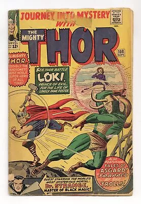 Buy Thor Journey Into Mystery #108 GD 2.0 1964 • 19.42£