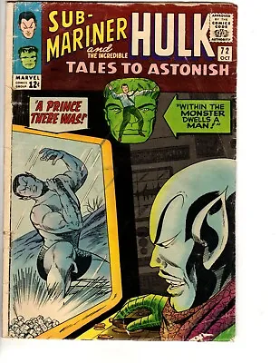 Buy Tales To Astonish # 72 (GD- 1.8) 1965 The Hulk, Sub-Mariner Free Shipping • 11.61£