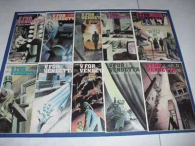 Buy V For Vendetta 1-10 Complete Set All Around NM 1988! Vertigo Alan Moore 4588 • 85.42£