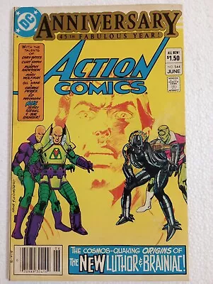 Buy Action Comics #544 Introduction Of Lex Luthor's Warsuit DC 1983 FN • 11.67£