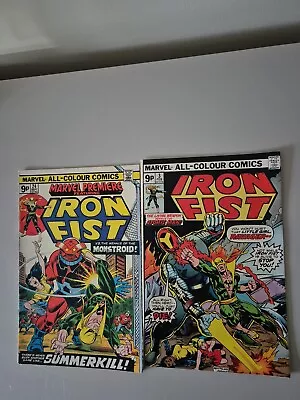 Buy Iron Fist Bronze Age Lot Marvel Premiere 24 And Iron Fist 3 • 6£
