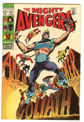 Buy Avengers #63 5.0 // 1st Appearance Of Clint Barton As Goliath Marvel Comics 1969 • 26.40£