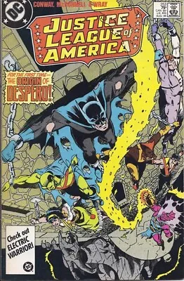 Buy JUSTICE LEAGUE OF AMERICA #253 F, Direct DC Comics 1986 Stock Image • 2.33£