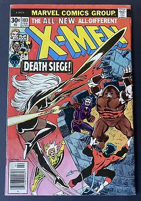 Buy X-Men 103 Marvel 1977 Chris Claremont Newsstand 1st Wolverine Called Logan VF • 135.91£