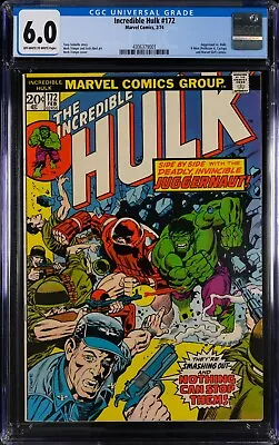 Buy Incredible Hulk #172 CGC  1974 Slabbed 8-2023-🔥 Brand New Never Read Great Pric • 45.82£