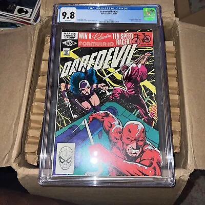 Buy Daredevil #176 CGC 9.8 Marvel 1981, Key Issue, Frank Miller • 341.67£