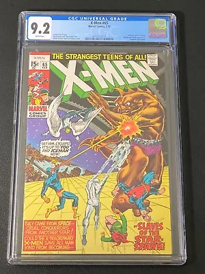 Buy Uncanny X-Men #65 CGC 9.2 White Pages Marvel February 1970 Fantastic Four Cameo • 201.91£