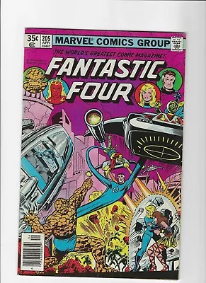 Buy Fantastic Four #205 Newsstand 1st Team App Of Nova Corps 1961 Series Marvel • 24.06£