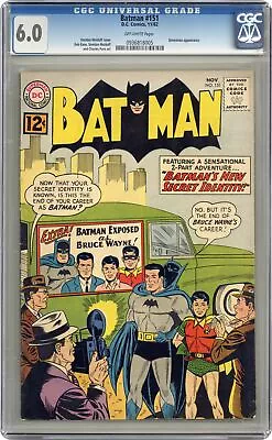 Buy Batman #151 CGC 6.0 1962 0936818005 • 116.49£